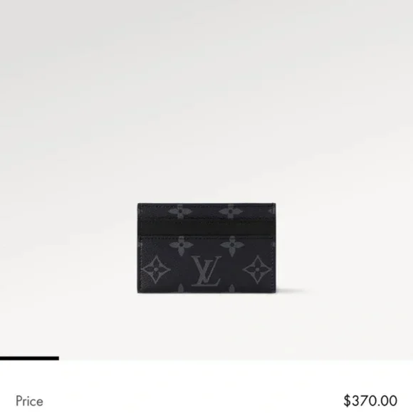 Louis Vuitton Black Double Card Holder - Picture 6 of 7